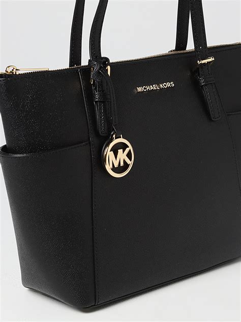 michael kors handtasche silber schwarz|michael kors tragetasche.